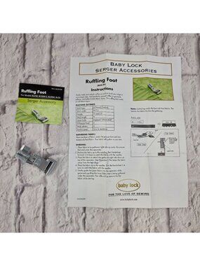 Baby Lock Serger Accessories Ruffling Foot BLE8-RF For Models BLE8 BLE8W BLE8W-2